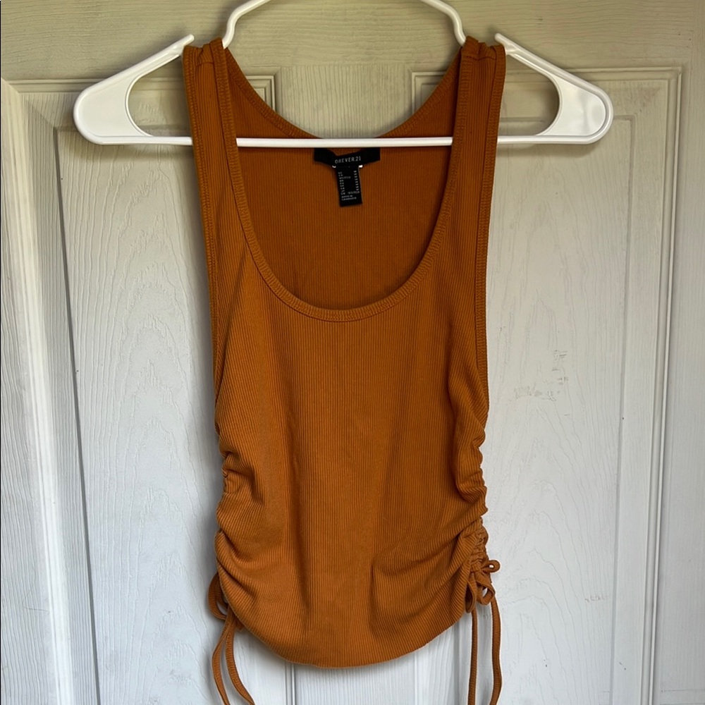 Orange Sleeveless Top